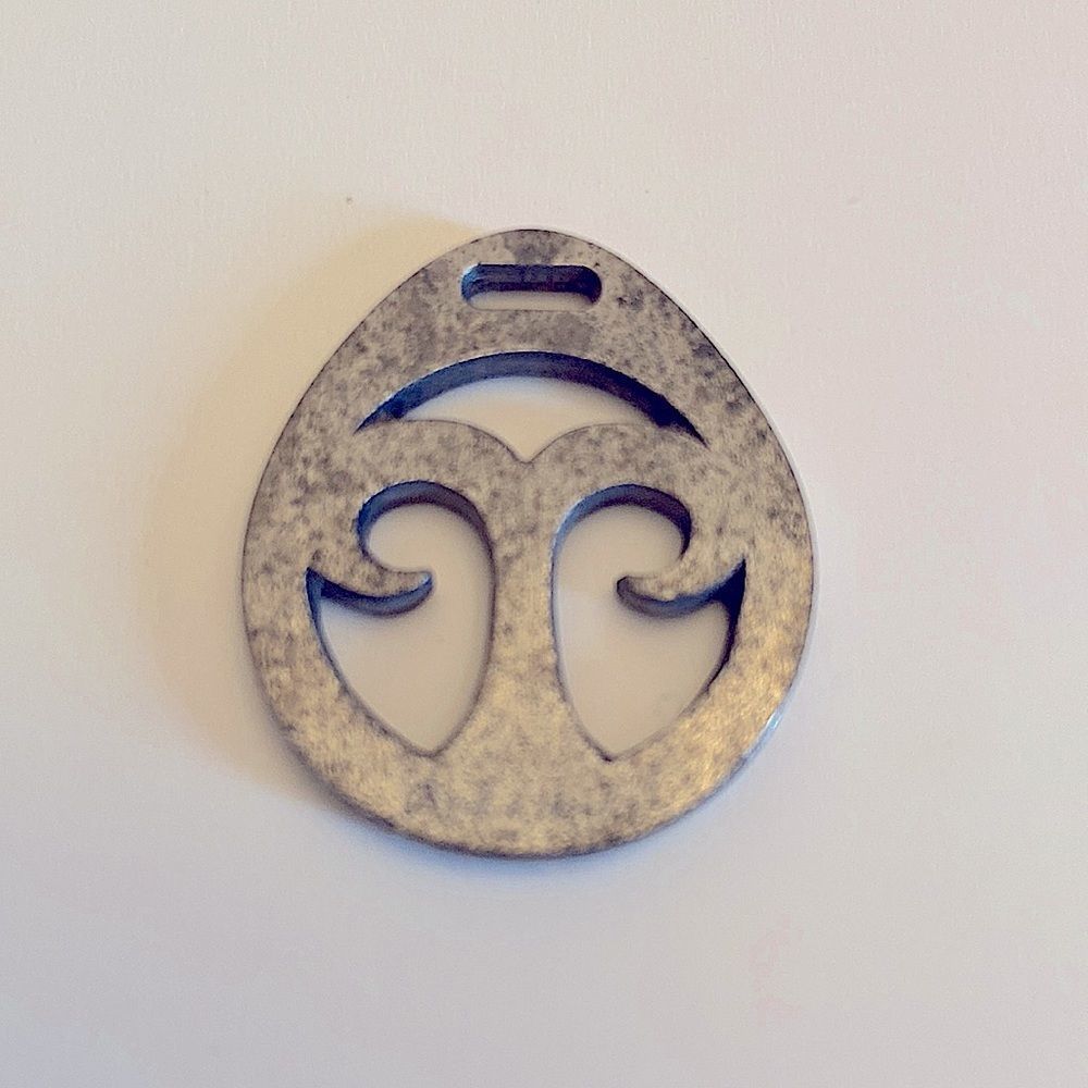 Vintage Ancient Design Cutout Necklace Pendant